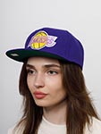 Бейсболка MITCHELL NESS арт. 6HSSDX21128-LALPURP Los Angeles Lakers NBA (фиолетовый)